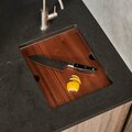 Ruvati 13 inch Workstation Bar Prep Sink with Cover Undermount 16 Gauge Stainless Steel Single Bowl RVH8316
